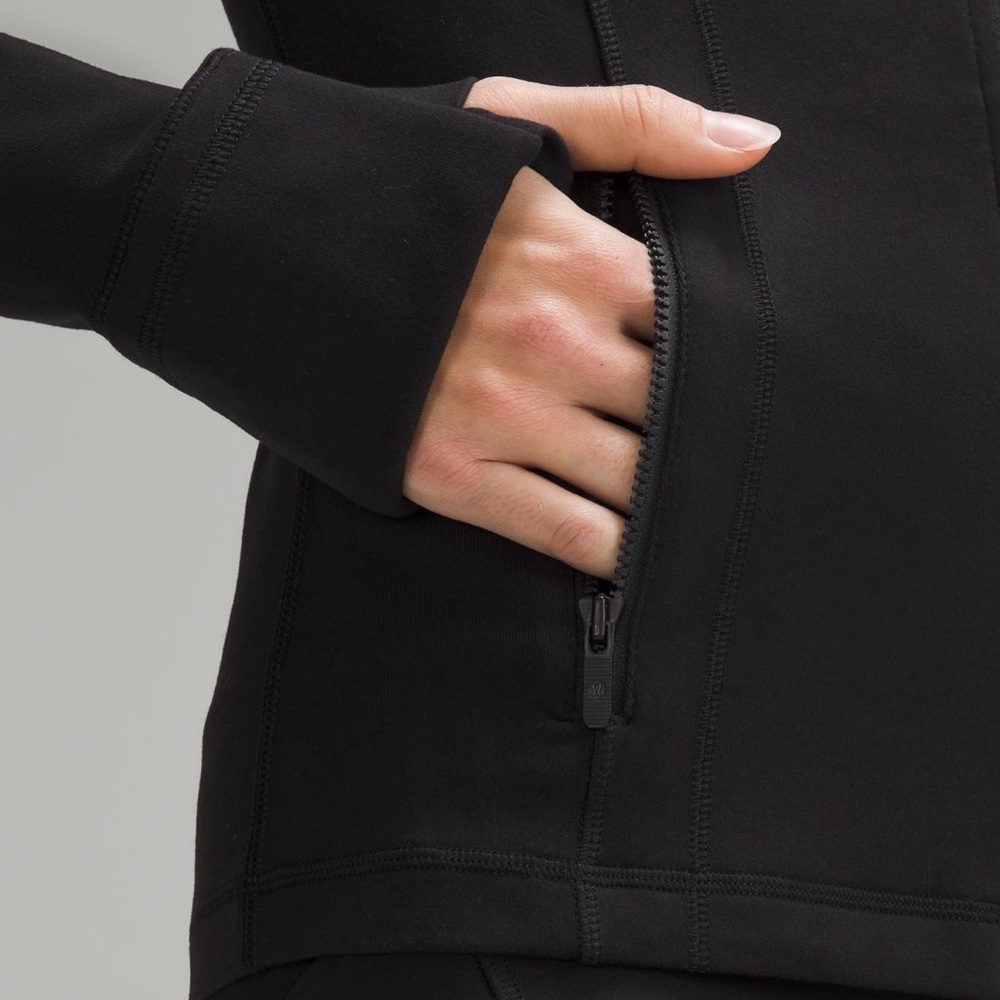 Lululemon Define Jacket Black Size 2 Full Zip Logo 💎EUC Retails $128 - Picture 2 of 10